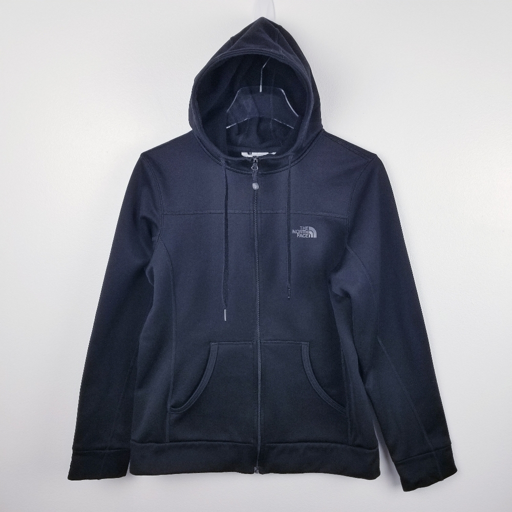 The North Face Women's Black Zip Up Hooded Jacket, size Medium